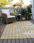 Addison Rugs Quaora Gold Washable Indoor-Outdoor Rug