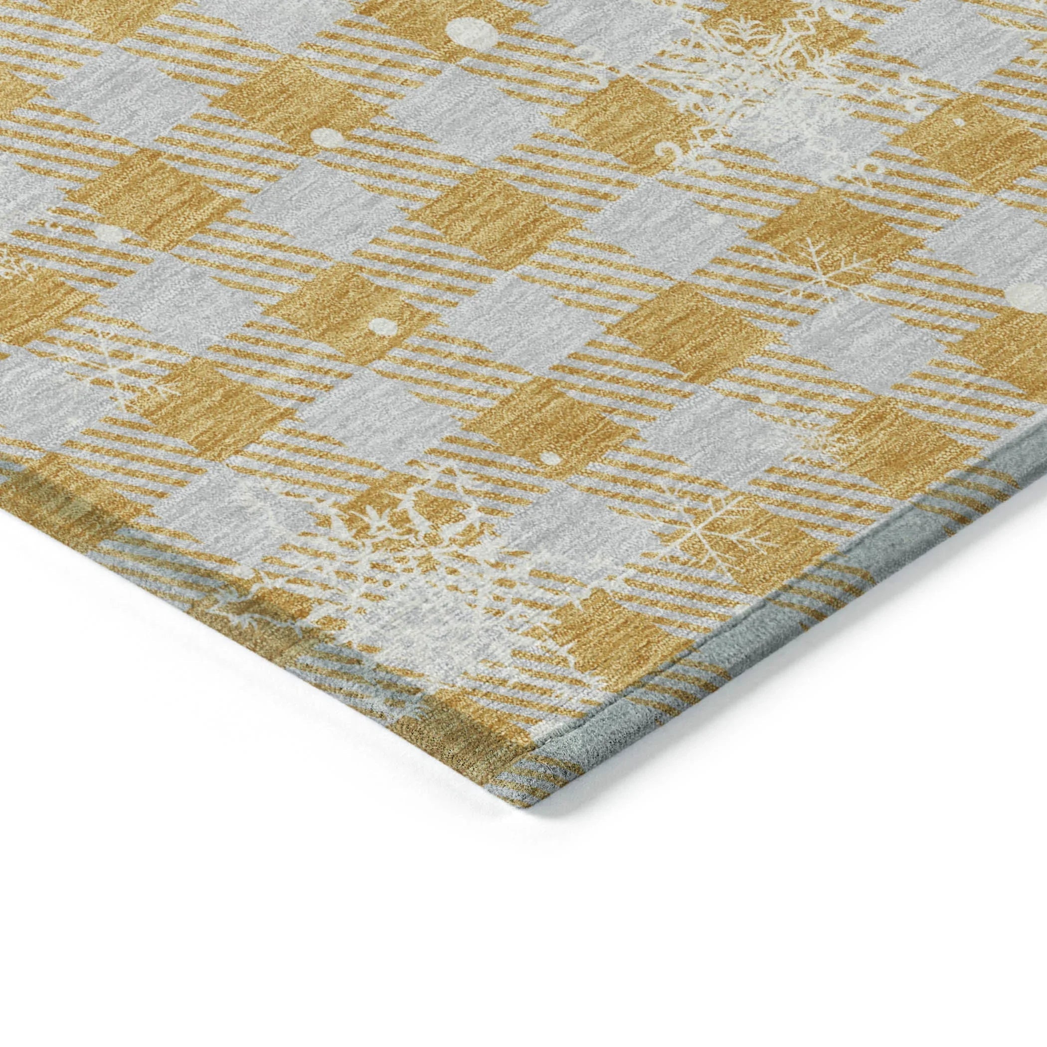 Addison Rugs Quaora Gold Washable Indoor-Outdoor Rug
