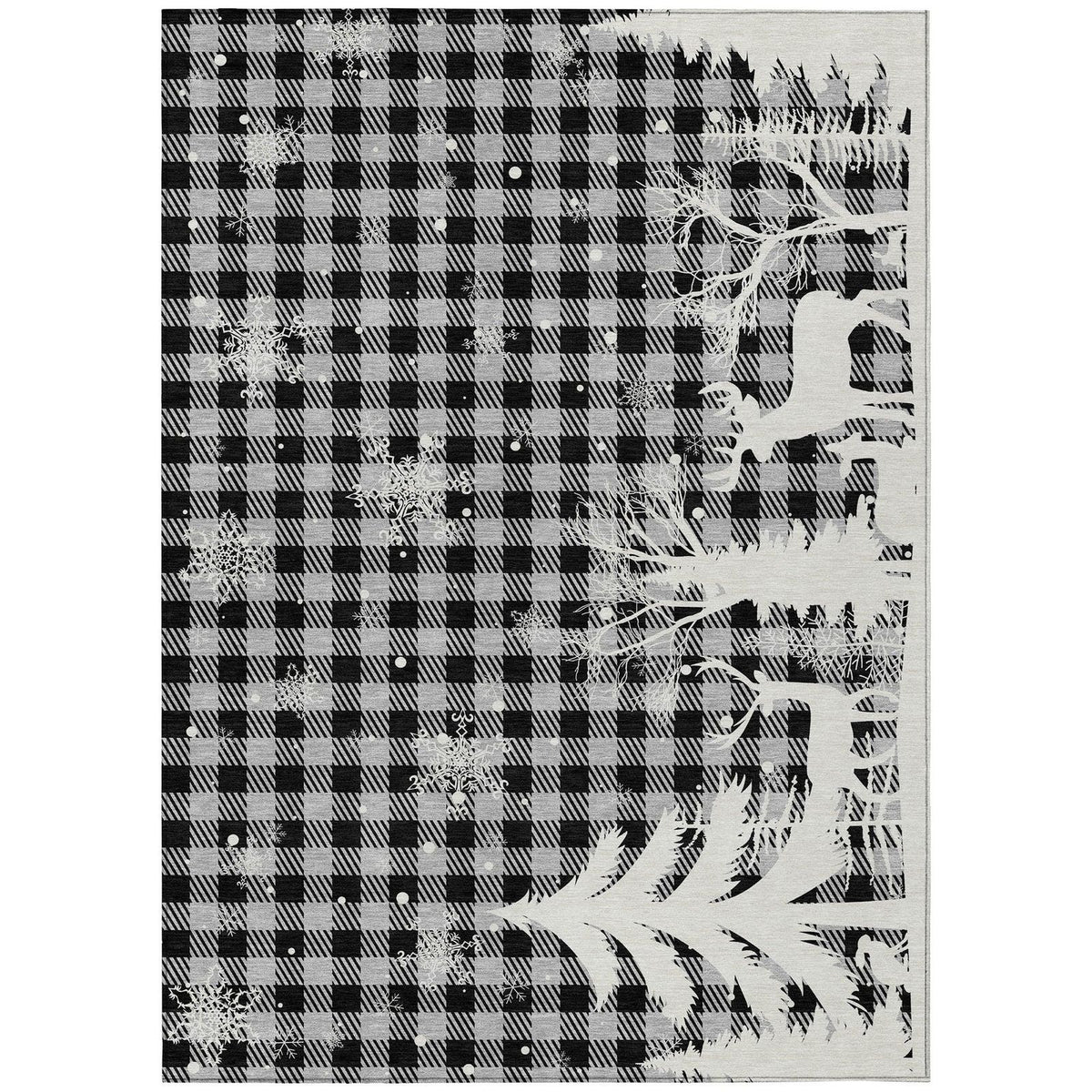 Addison Rugs Quaora Gray Washable Indoor-Outdoor Rug