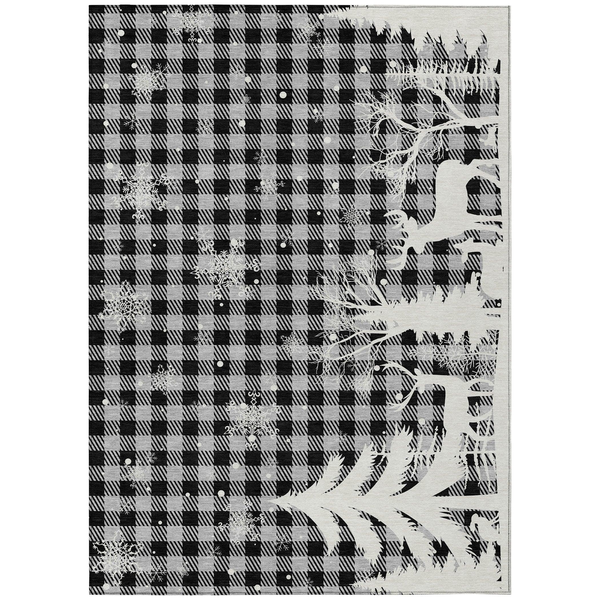 Addison Rugs Quaora Gray Washable Indoor-Outdoor Rug
