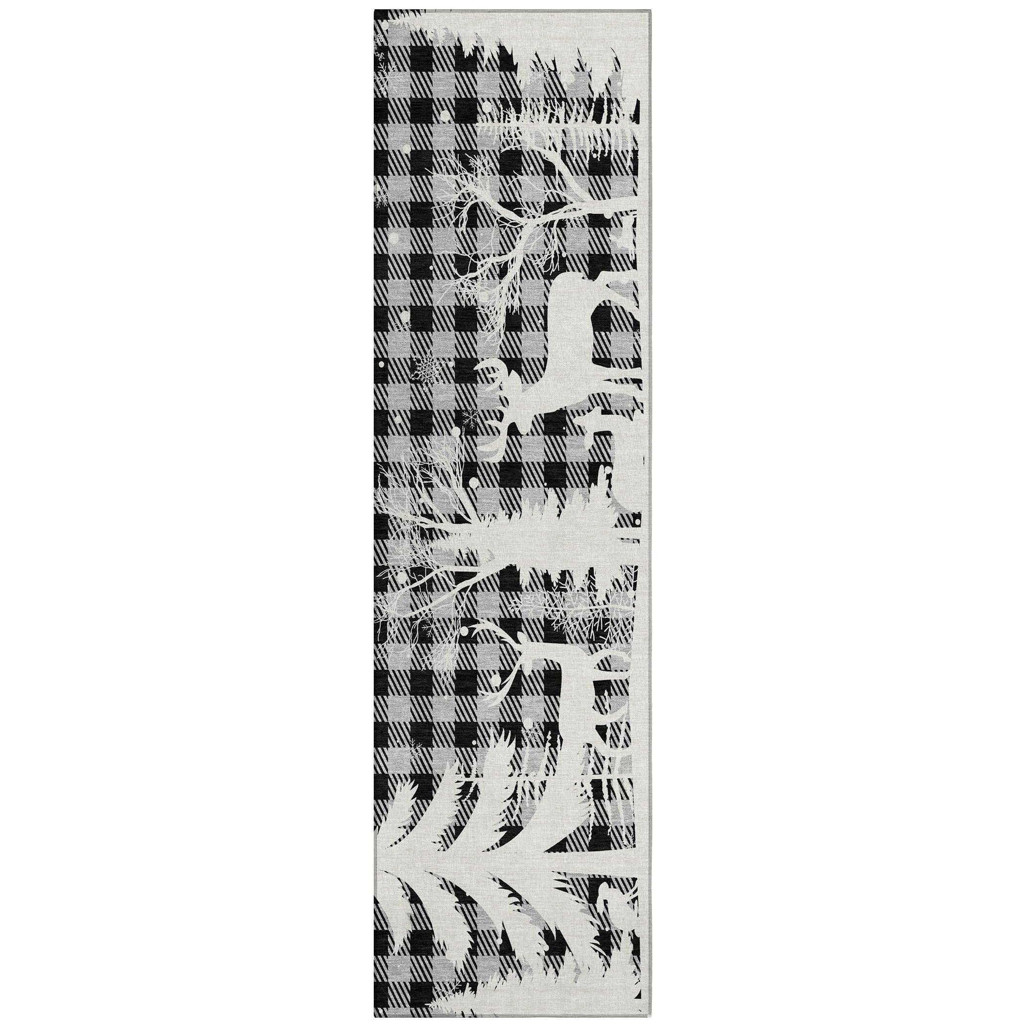 Addison Rugs Quaora Gray Washable Indoor-Outdoor Rug