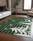 Addison Rugs Quaora Green Washable Indoor-Outdoor Rug