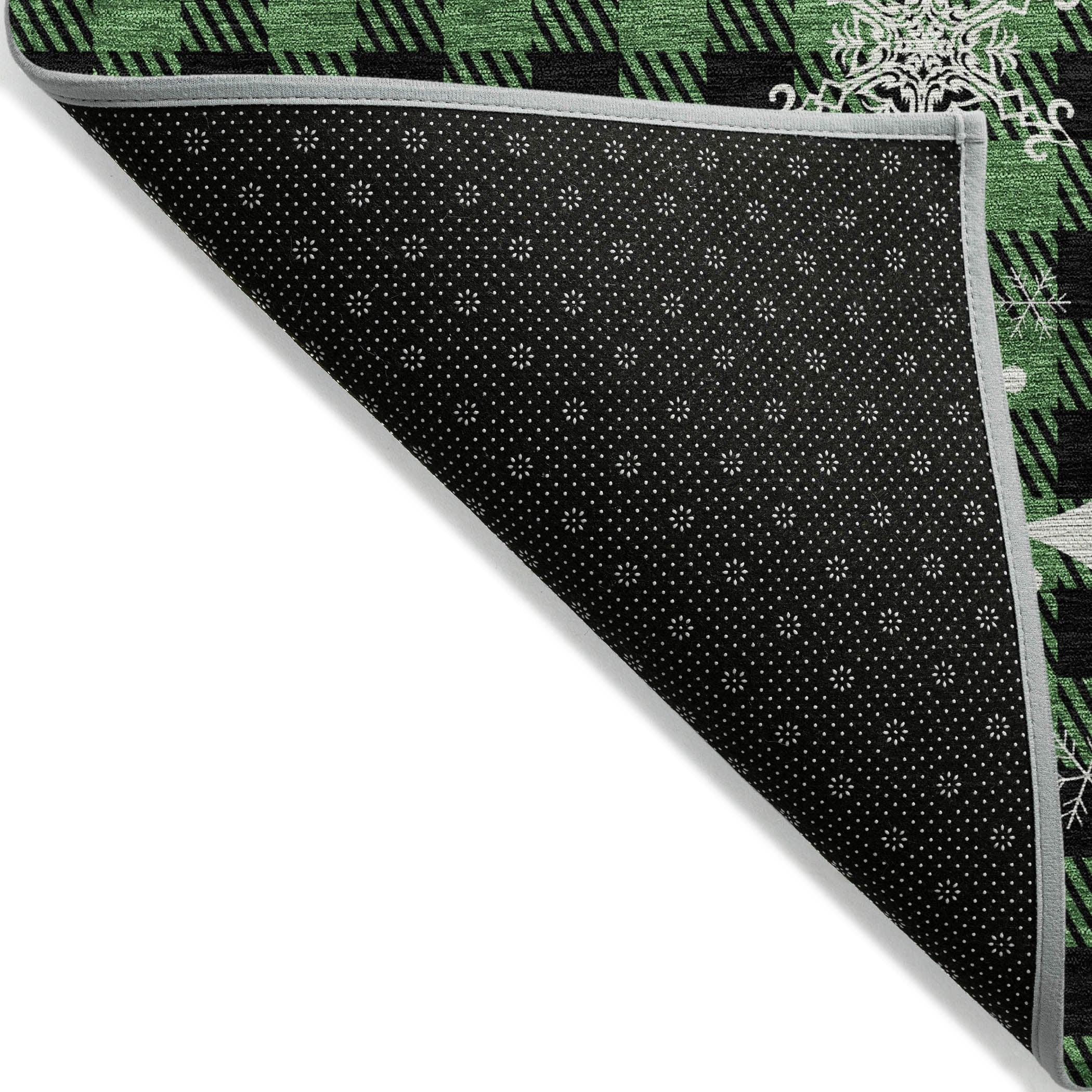 Addison Rugs Quaora Green Washable Indoor-Outdoor Rug