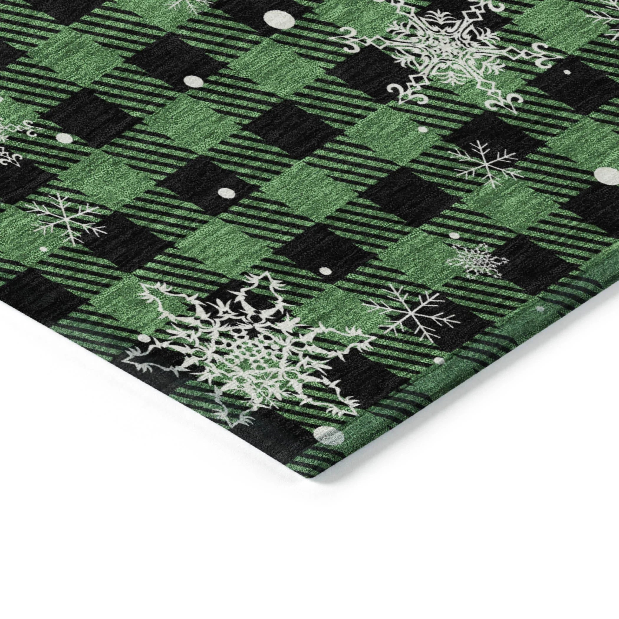 Addison Rugs Quaora Green Washable Indoor-Outdoor Rug
