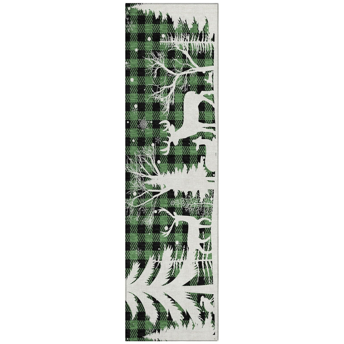 Addison Rugs Quaora Green Washable Indoor-Outdoor Rug