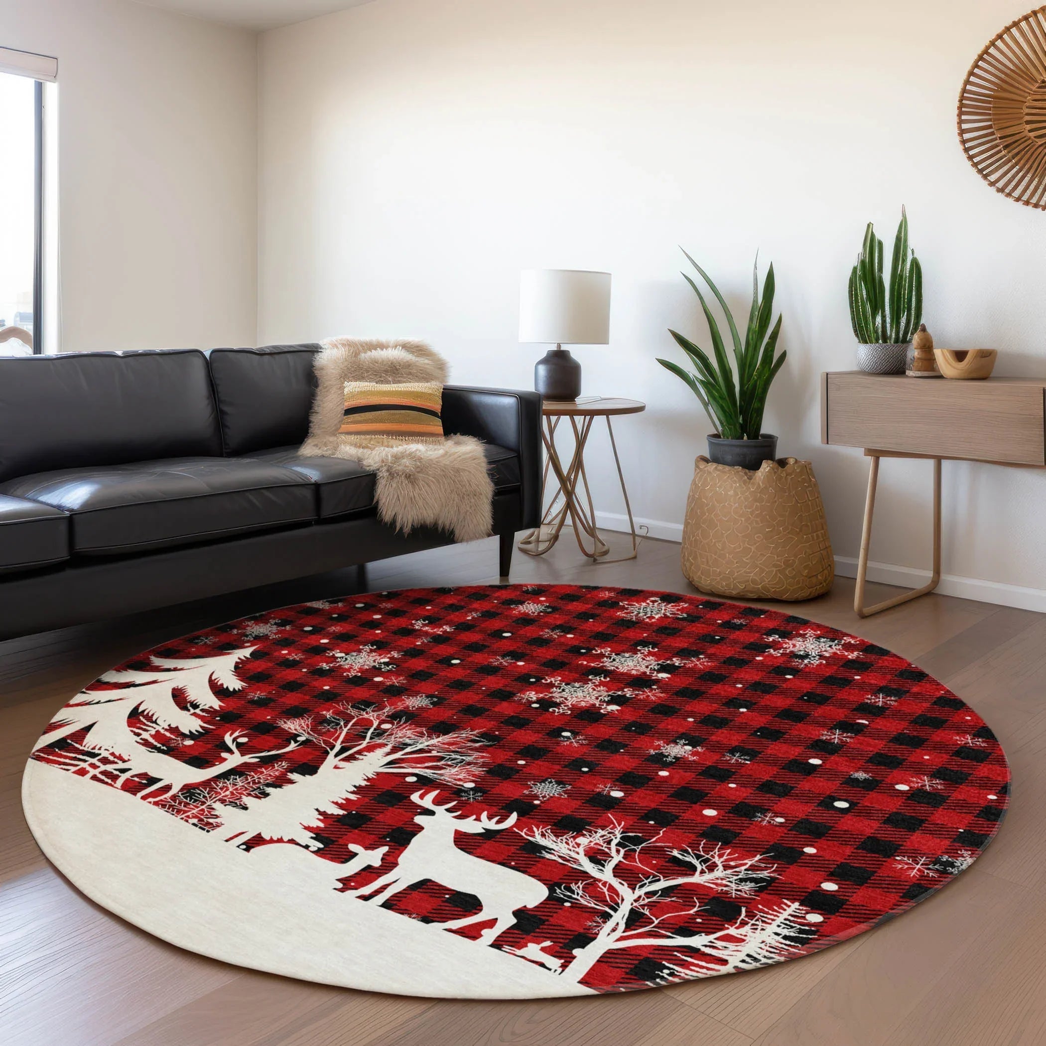 Addison Rugs Quaora Red Washable Indoor-Outdoor Rug