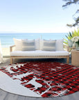 Addison Rugs Quaora Red Washable Indoor-Outdoor Rug