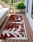 Addison Rugs Quaora Red Washable Indoor-Outdoor Rug