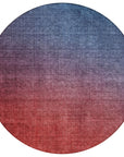 Addison Rugs Quiet Current Blue Washable Indoor-Outdoor Rug
