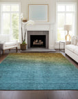 Addison Rugs Quiet Current Brown Washable Indoor-Outdoor Rug