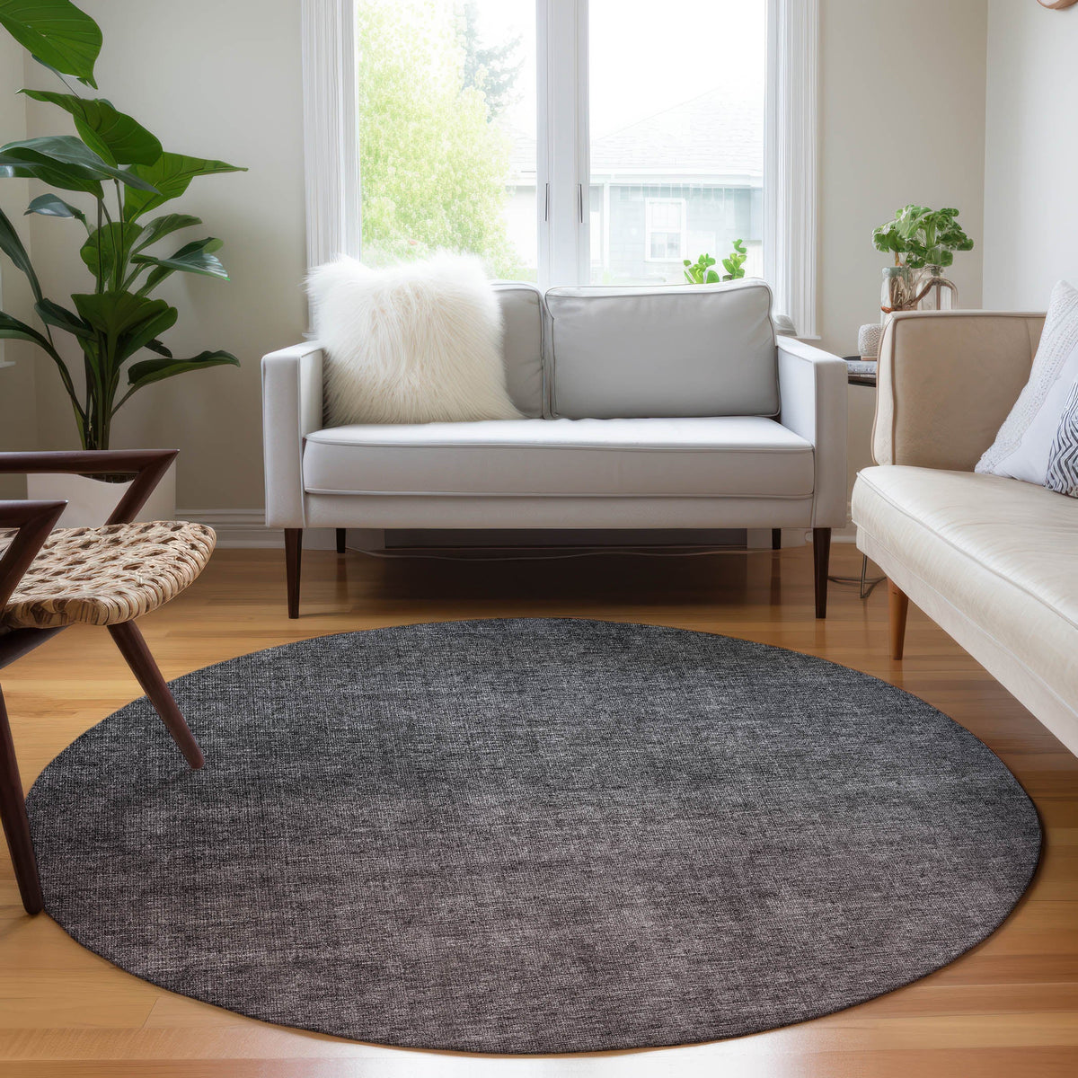Addison Rugs Quiet Current Grey Washable Indoor-Outdoor Rug