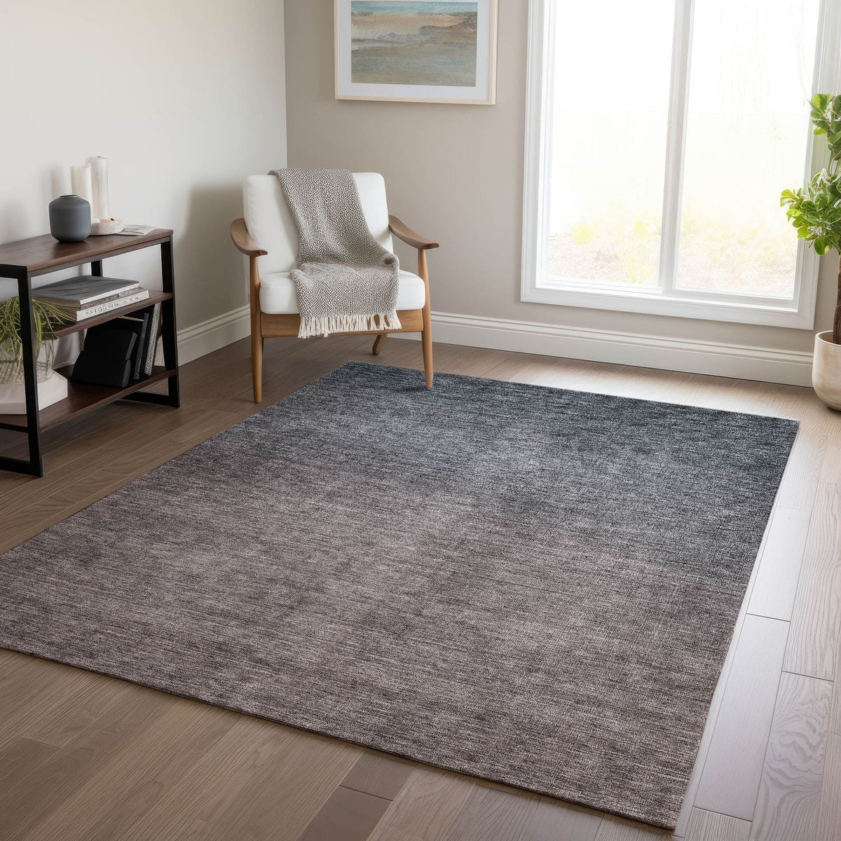 Addison Rugs Quiet Current Grey Washable Indoor-Outdoor Rug