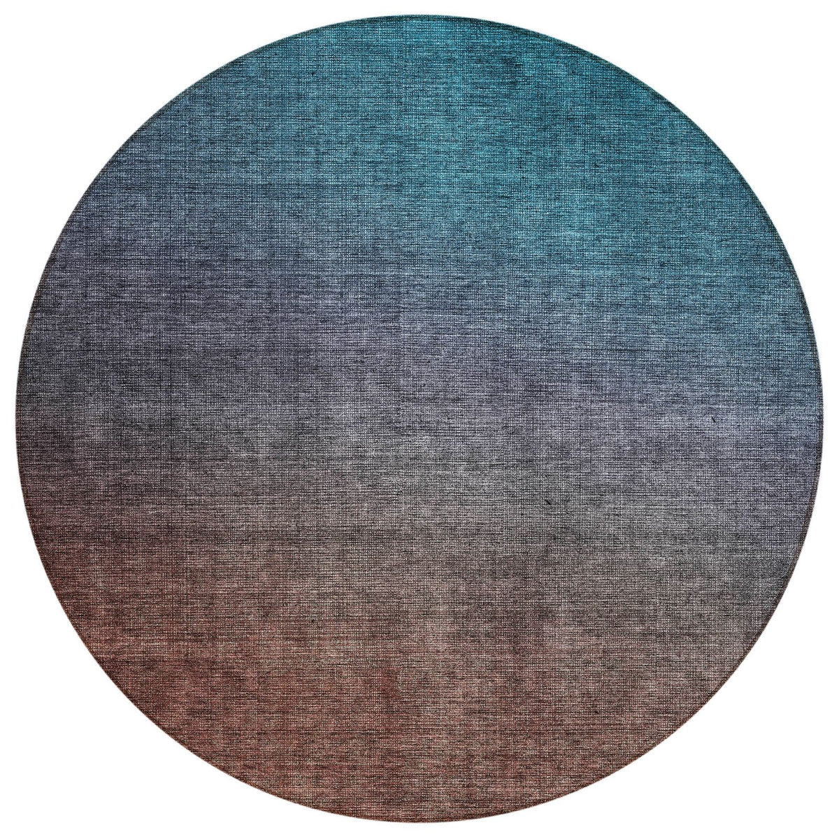 Addison Rugs Quiet Current Teal Washable Indoor-Outdoor Rug