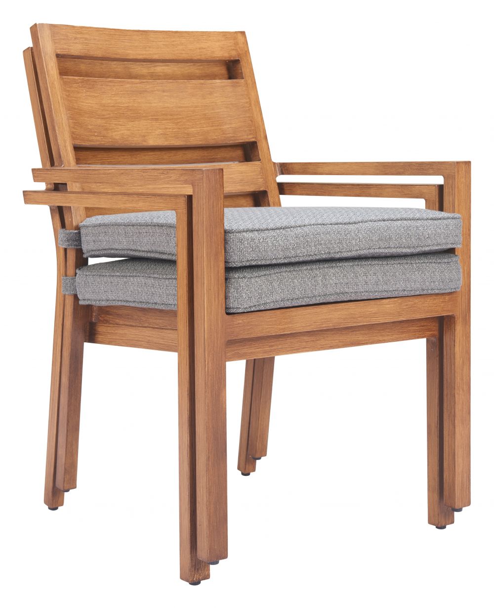 Zuo Modern Rader Olefin Fabric Outdoor Dining Chair 2PC