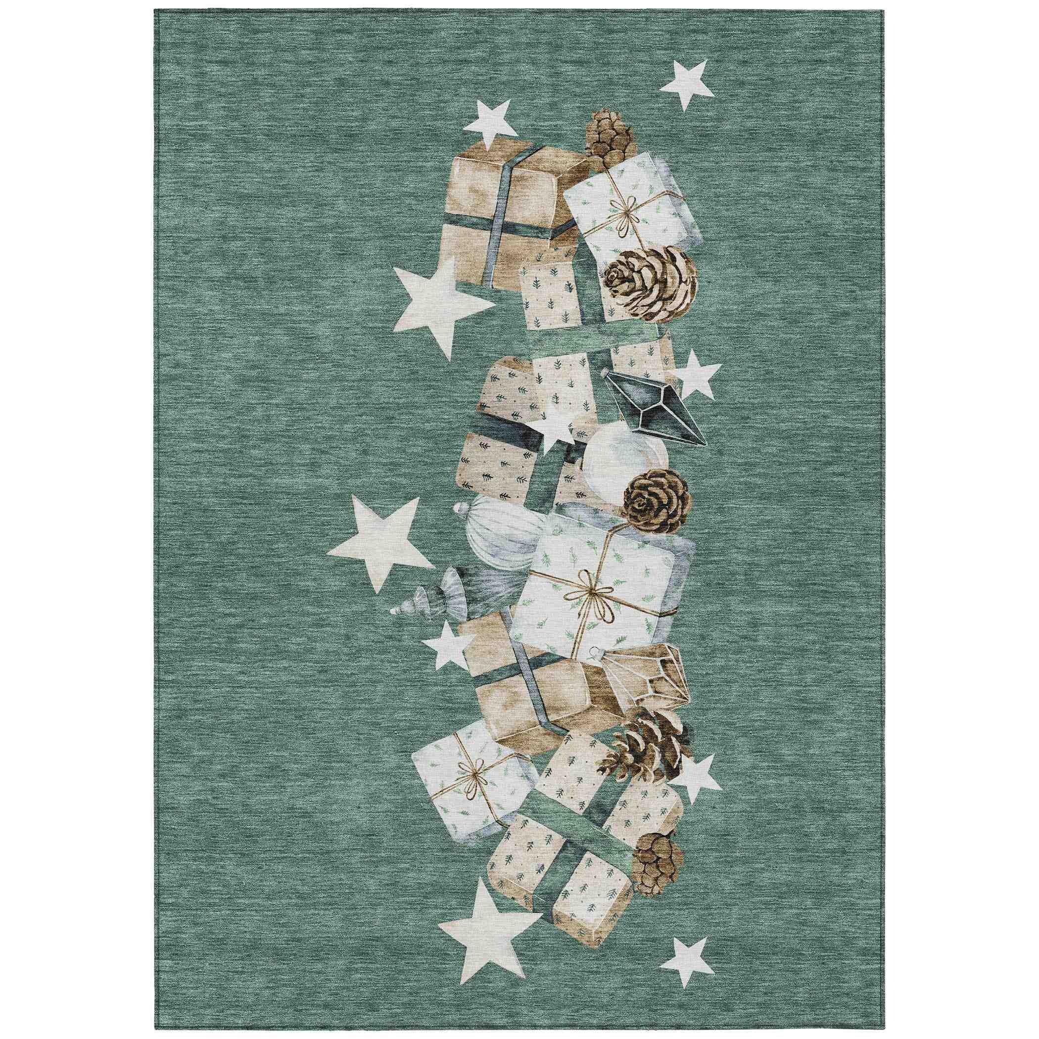 Addison Rugs Raeain Blue Washable Indoor-Outdoor Rug