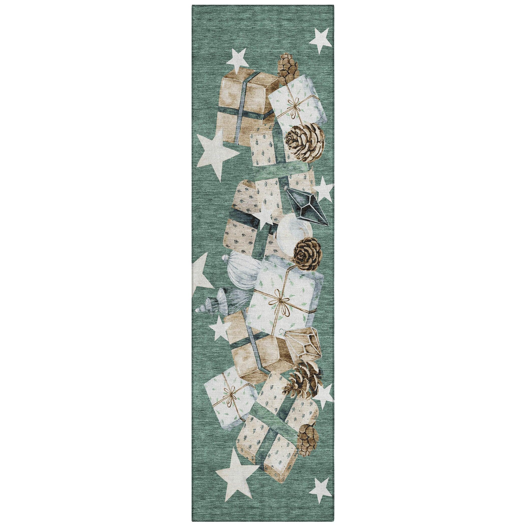 Addison Rugs Raeain Blue Washable Indoor-Outdoor Rug