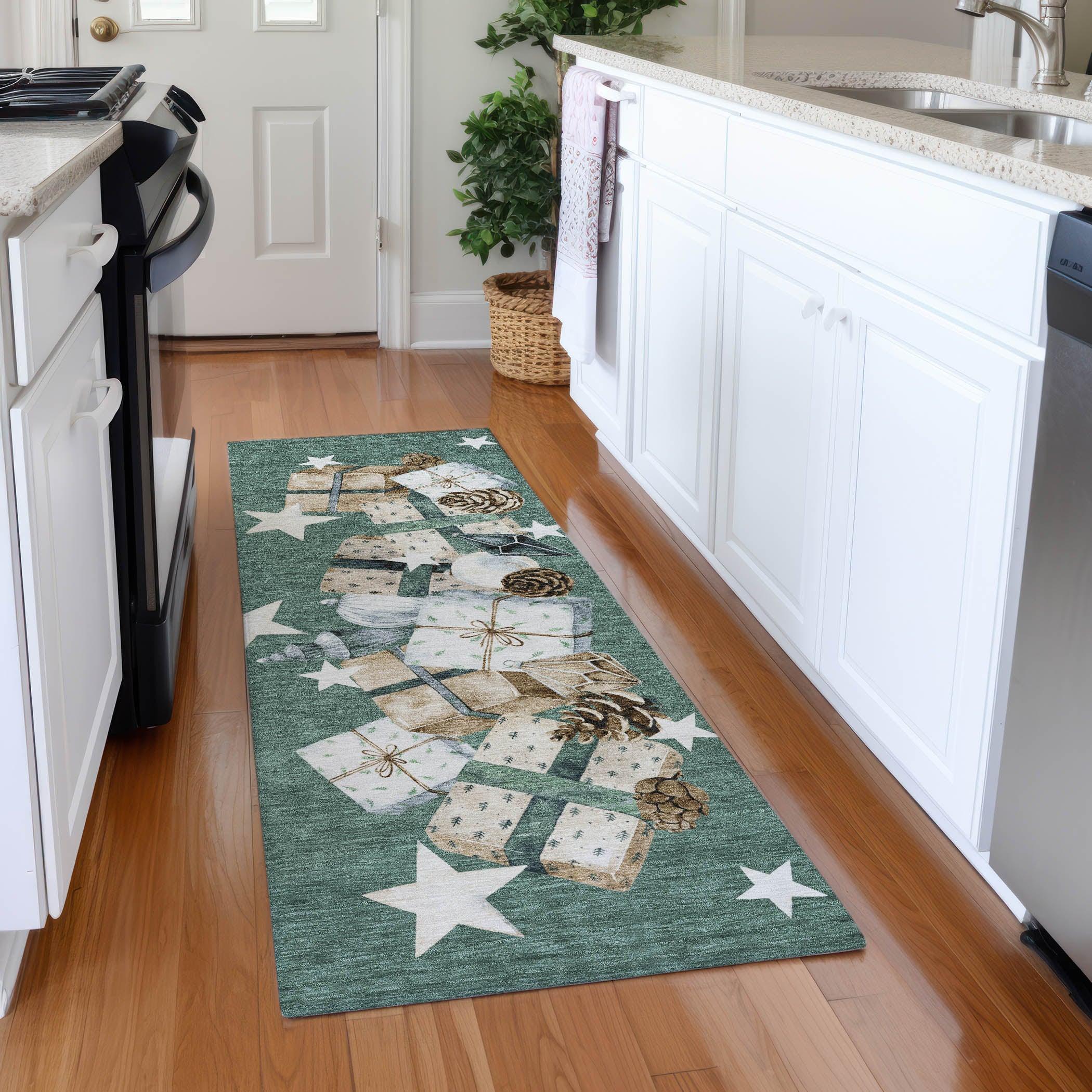 Addison Rugs Raeain Blue Washable Indoor-Outdoor Rug