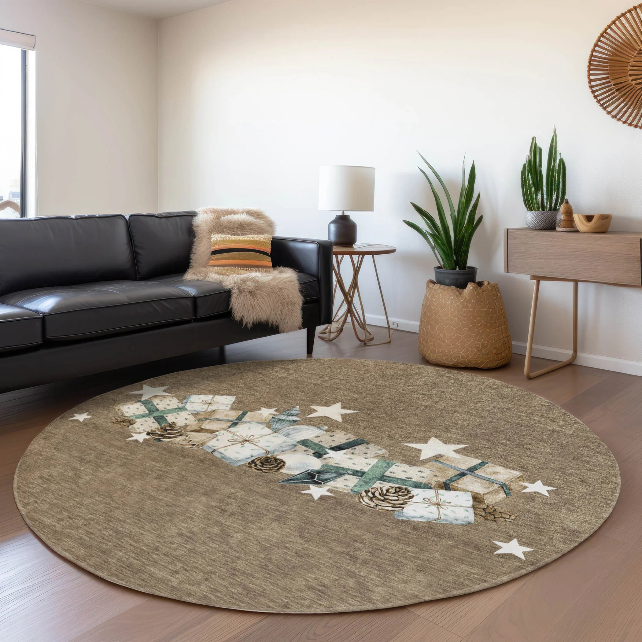 Addison Rugs Raeain Brown Washable Indoor-Outdoor Rug