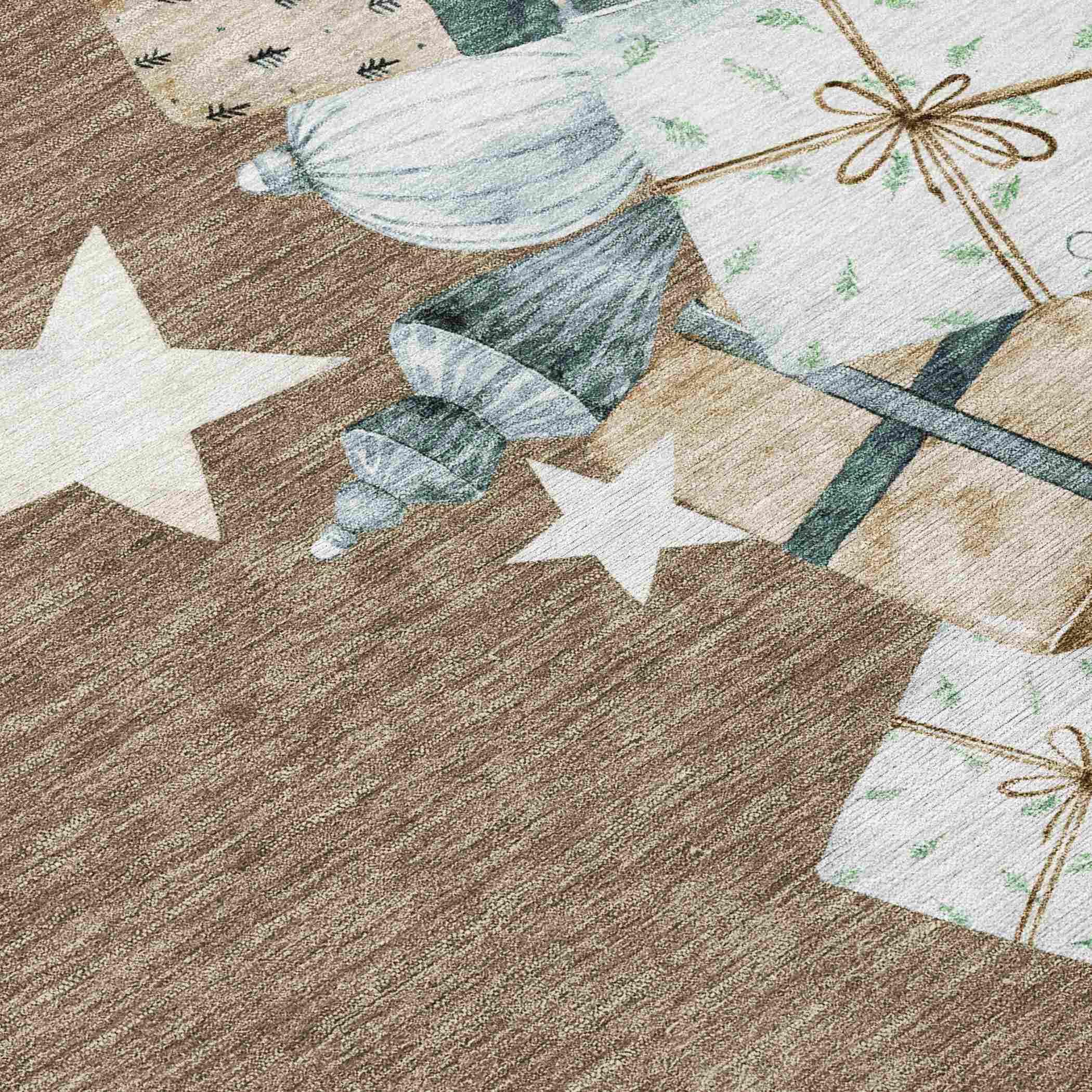 Addison Rugs Raeain Brown Washable Indoor-Outdoor Rug