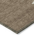 Addison Rugs Raeain Brown Washable Indoor-Outdoor Rug