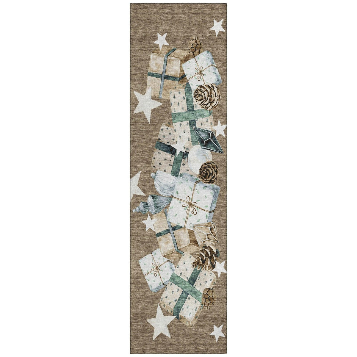 Addison Rugs Raeain Brown Washable Indoor-Outdoor Rug