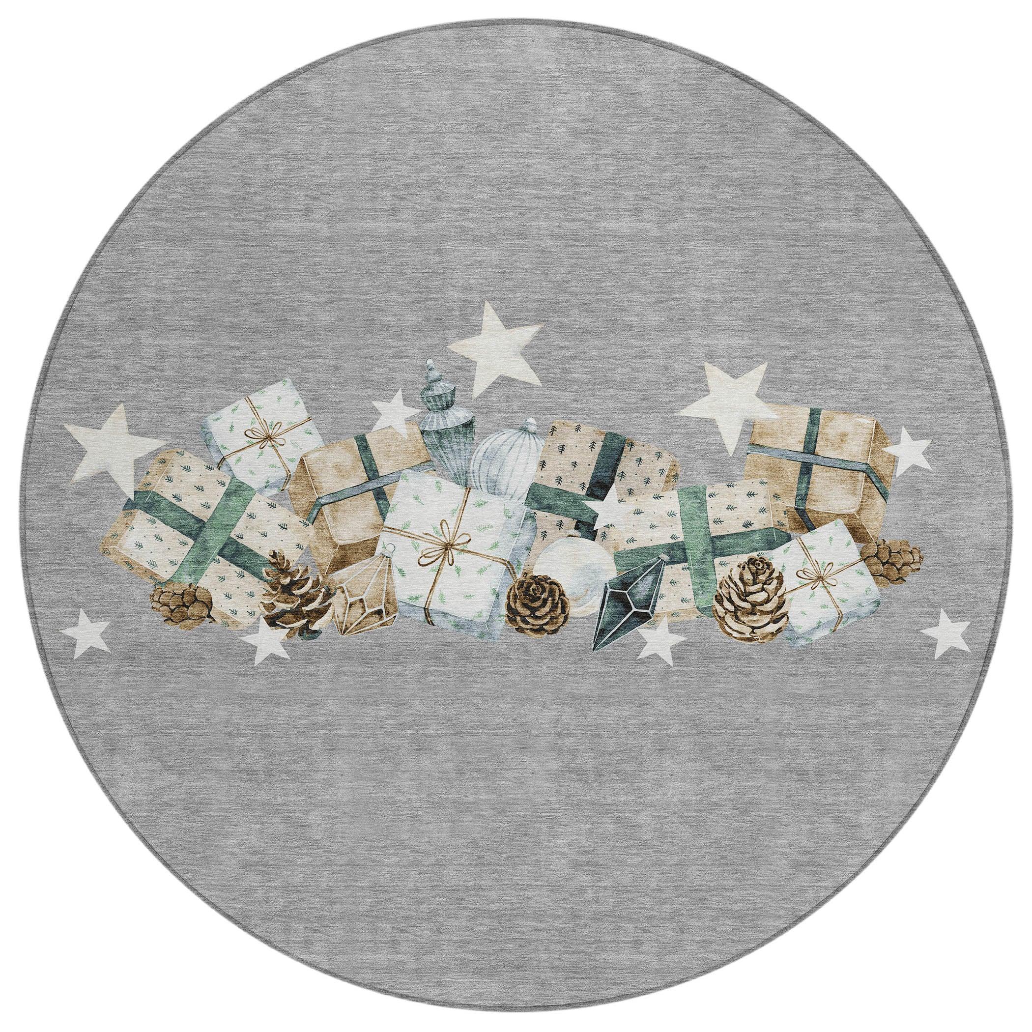 Addison Rugs Raeain Gray Washable Indoor-Outdoor Rug