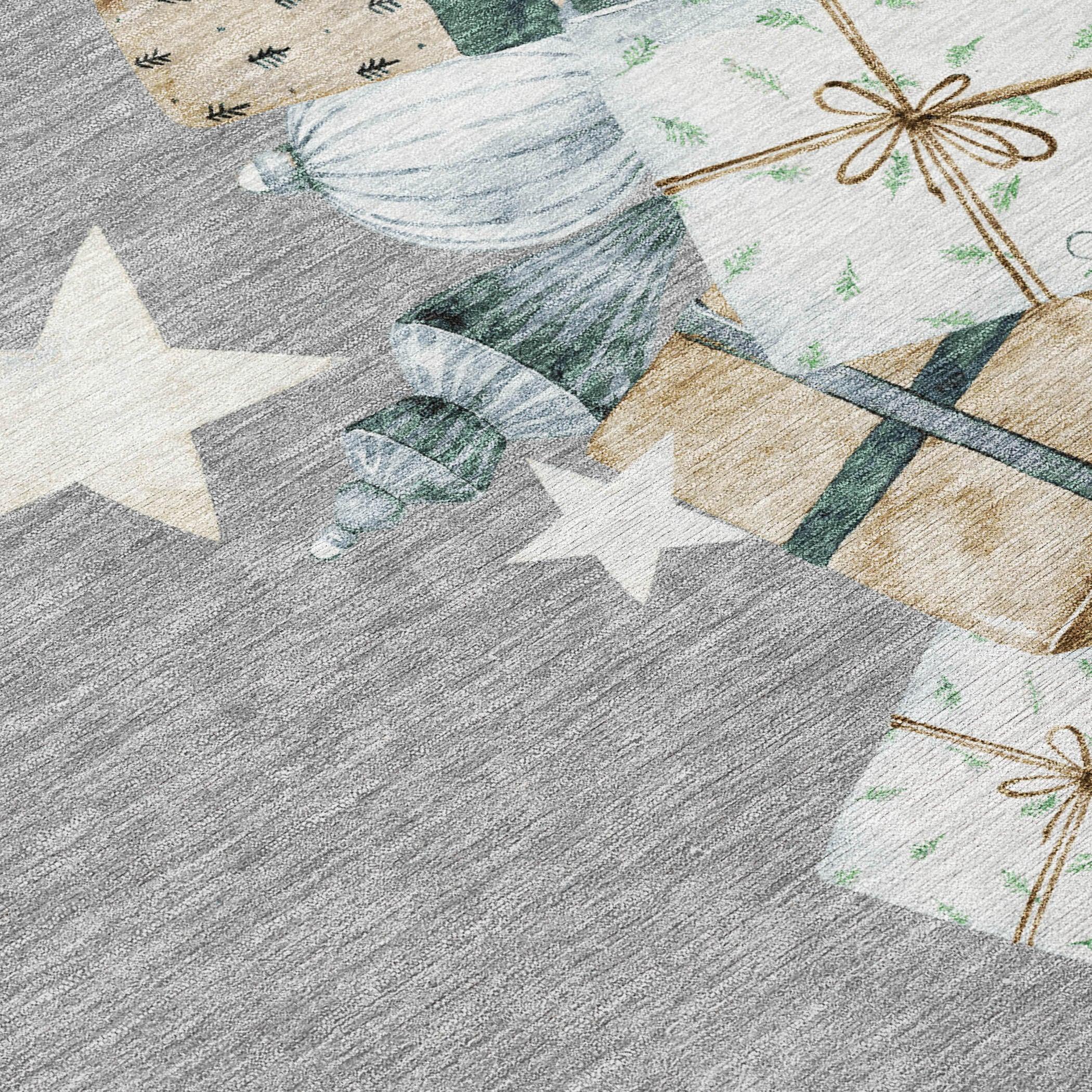 Addison Rugs Raeain Gray Washable Indoor-Outdoor Rug
