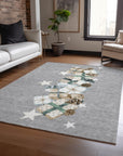Addison Rugs Raeain Gray Washable Indoor-Outdoor Rug