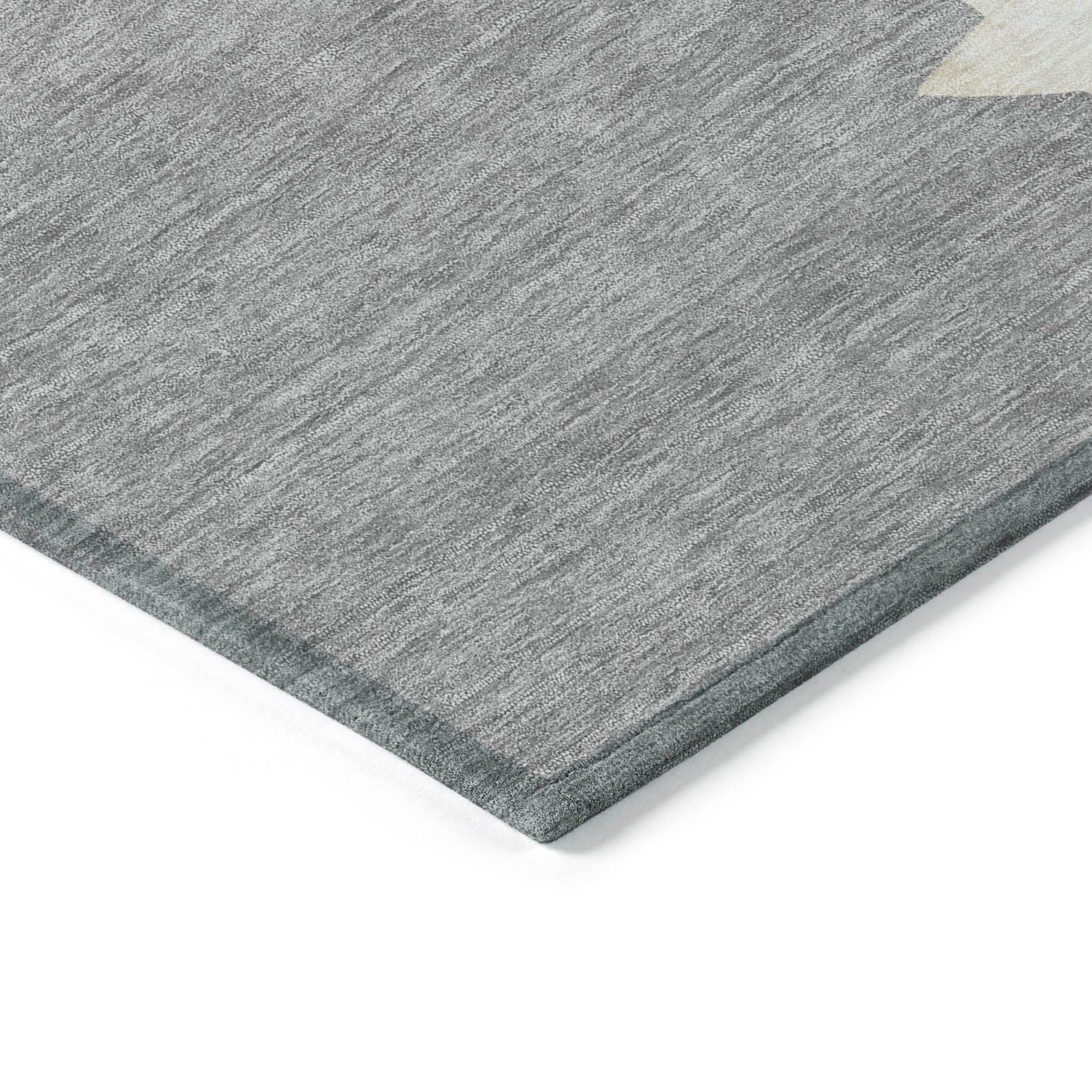 Addison Rugs Raeain Gray Washable Indoor-Outdoor Rug