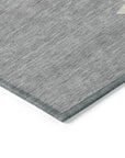 Addison Rugs Raeain Gray Washable Indoor-Outdoor Rug
