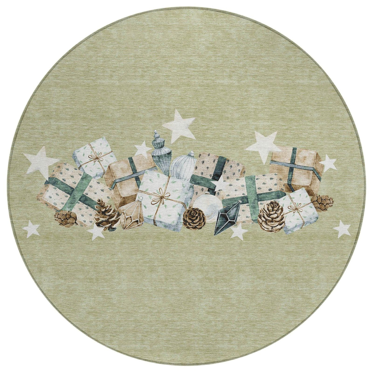 Addison Rugs Raeain Green Washable Indoor-Outdoor Rug