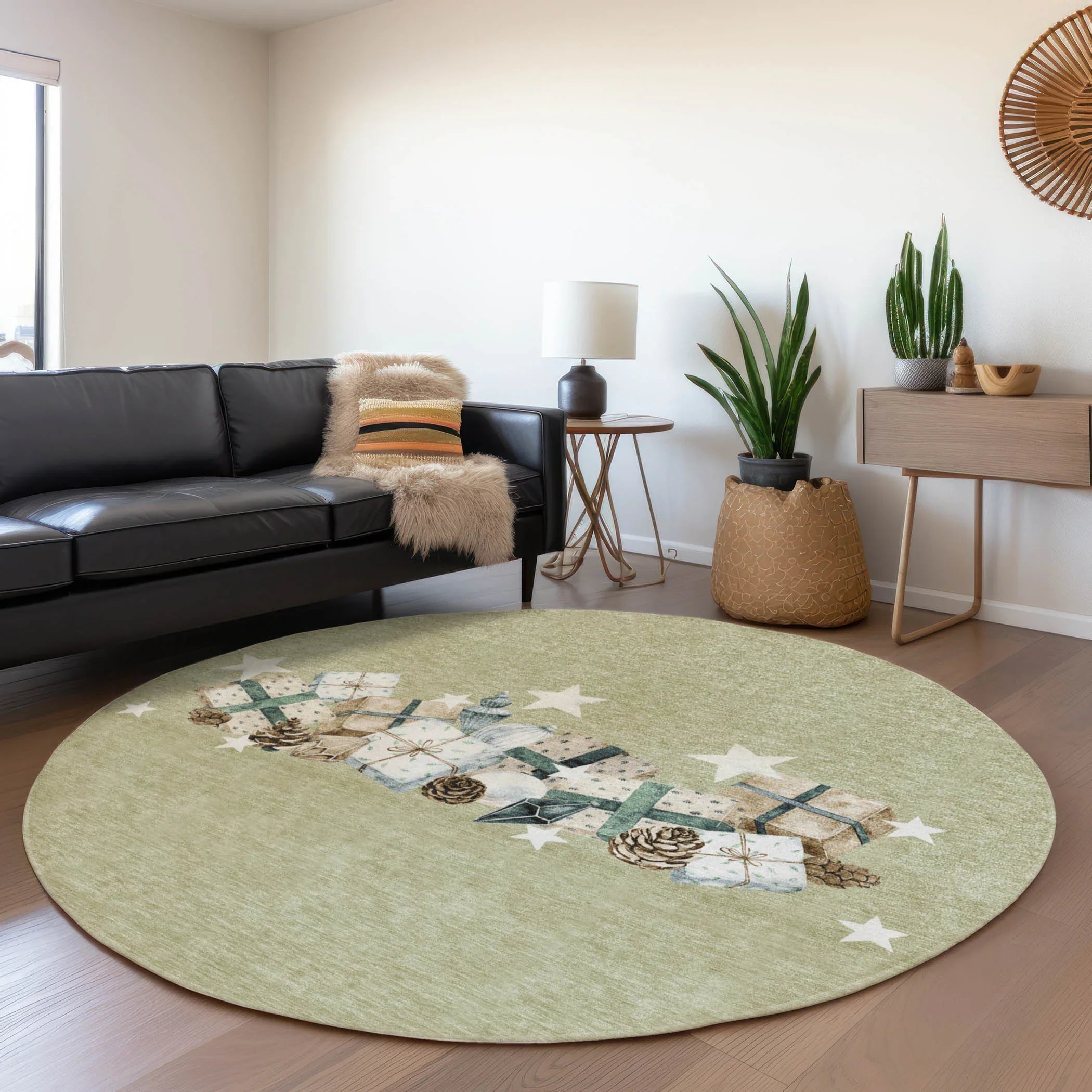 Addison Rugs Raeain Green Washable Indoor-Outdoor Rug