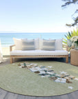 Addison Rugs Raeain Green Washable Indoor-Outdoor Rug