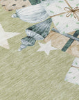 Addison Rugs Raeain Green Washable Indoor-Outdoor Rug