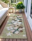 Addison Rugs Raeain Green Washable Indoor-Outdoor Rug