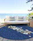 Addison Rugs Raeain Navy Washable Indoor-Outdoor Rug