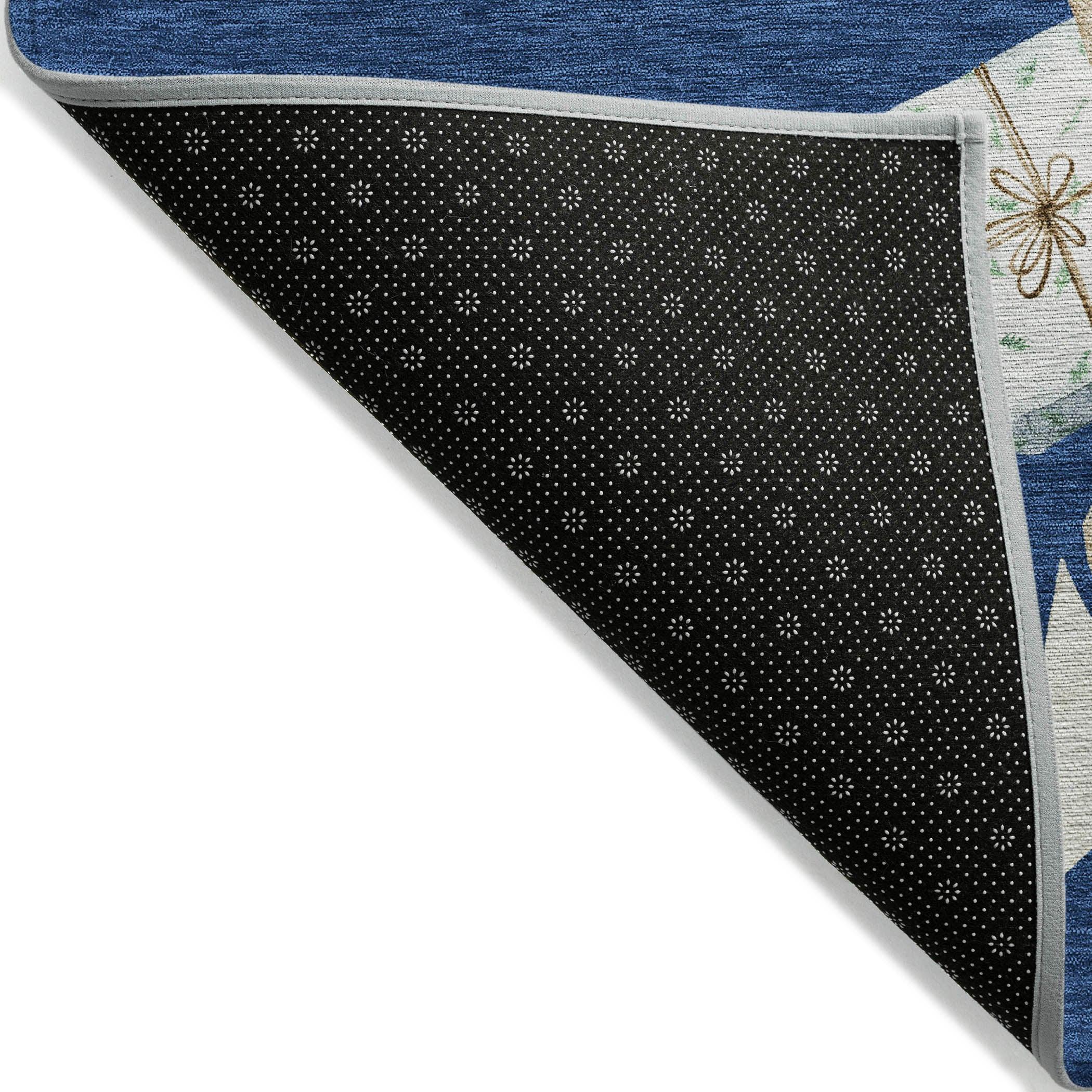 Addison Rugs Raeain Navy Washable Indoor-Outdoor Rug