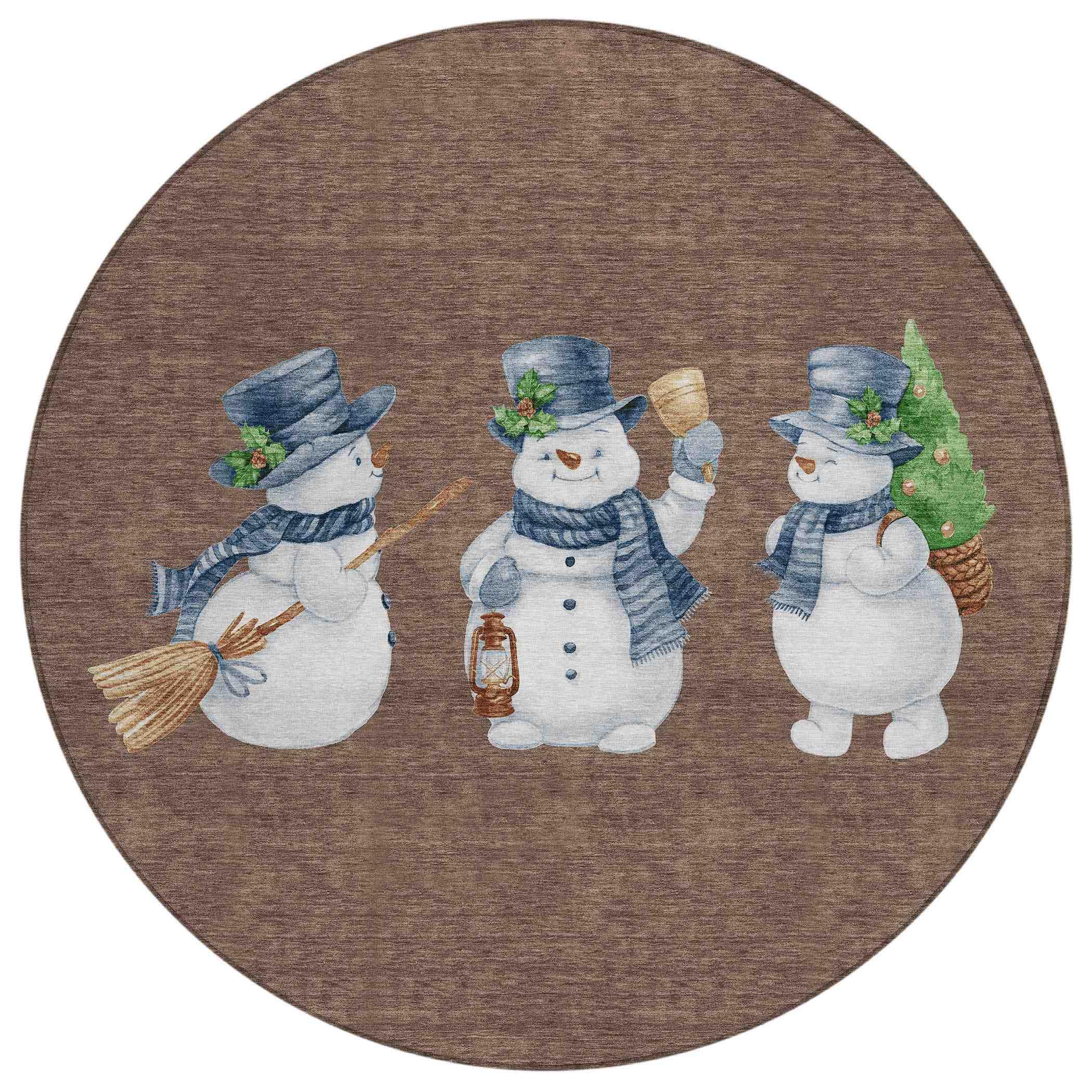 Addison Rugs Raeanor Brown Washable Indoor-Outdoor Rug