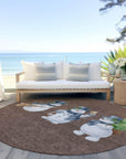 Addison Rugs Raeanor Brown Washable Indoor-Outdoor Rug