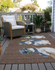 Addison Rugs Raeanor Brown Washable Indoor-Outdoor Rug