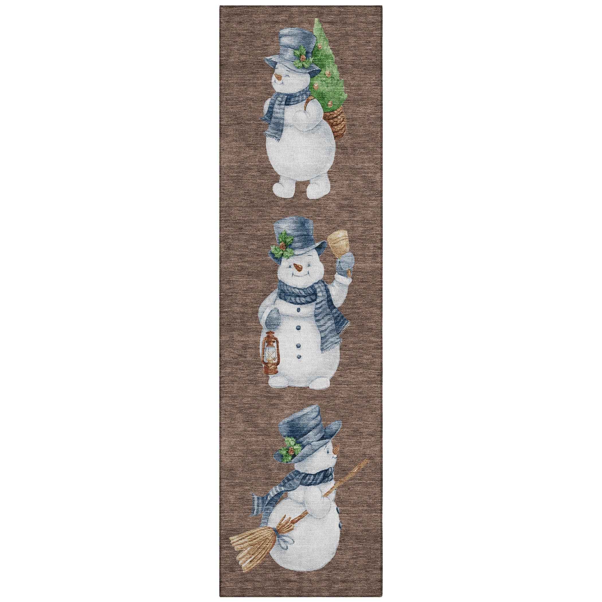 Addison Rugs Raeanor Brown Washable Indoor-Outdoor Rug