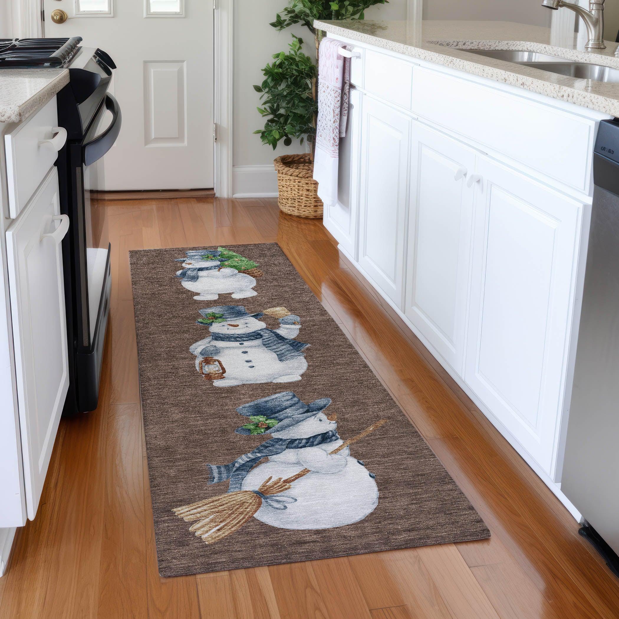 Addison Rugs Raeanor Brown Washable Indoor-Outdoor Rug