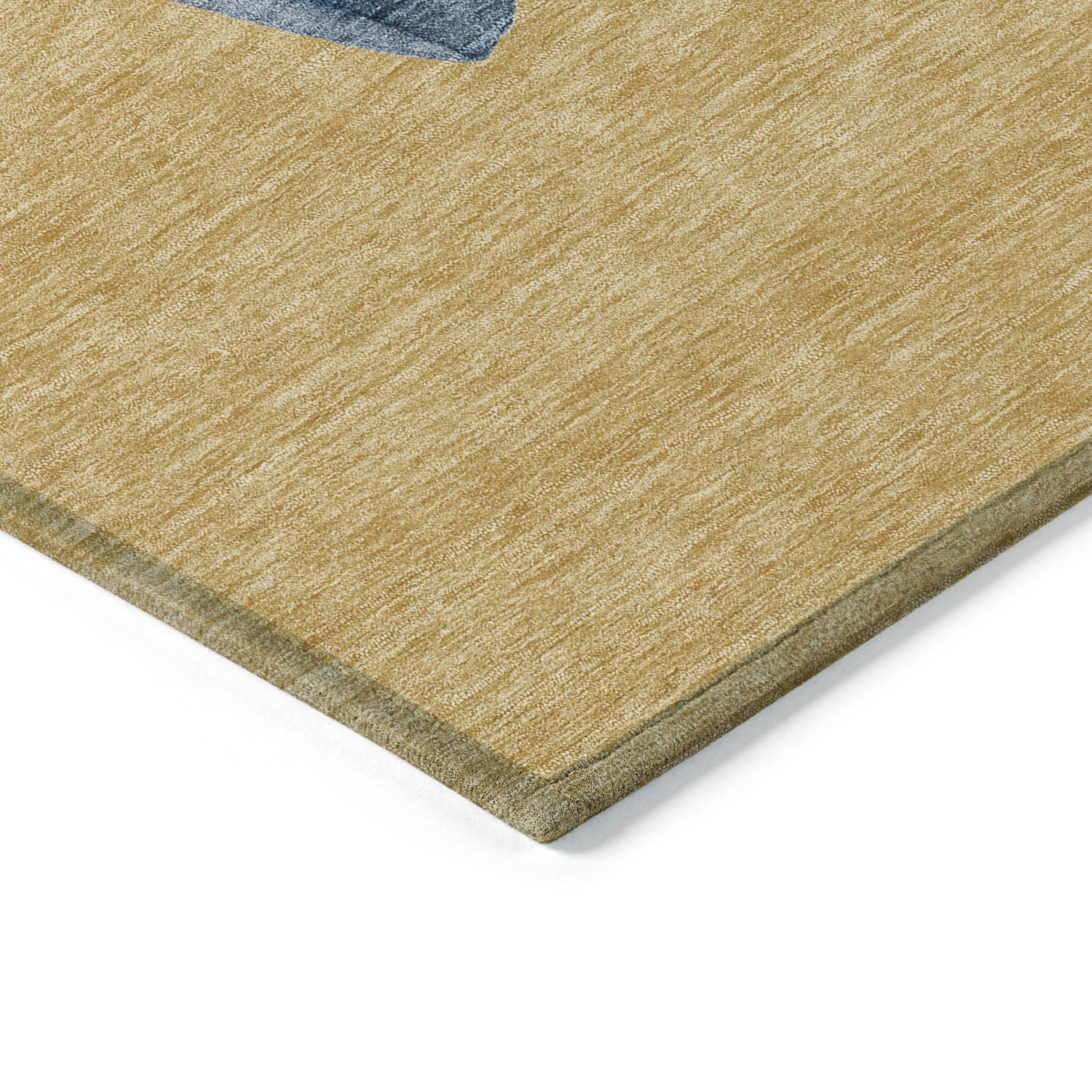 Addison Rugs Raeanor Gold Washable Indoor-Outdoor Rug