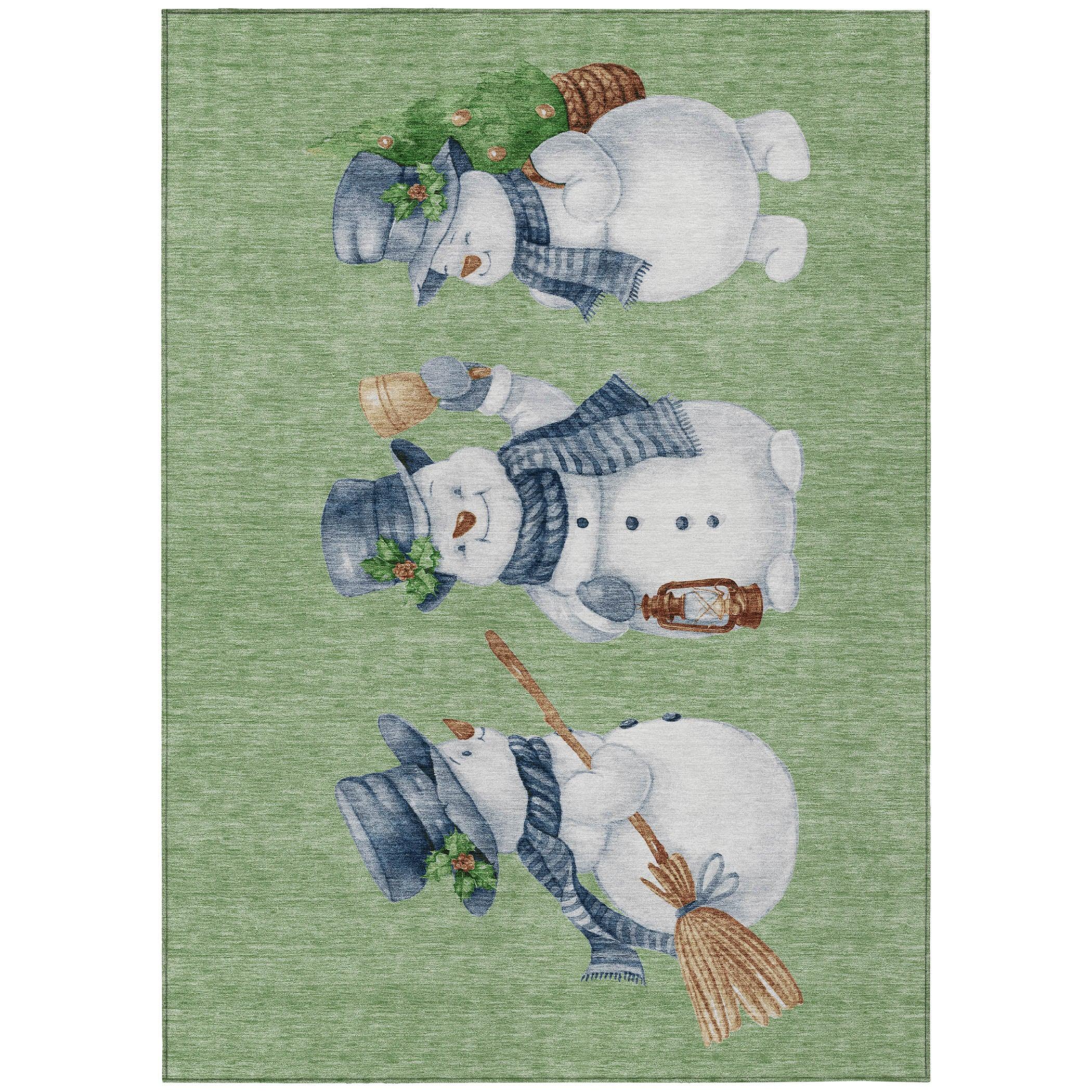 Addison Rugs Raeanor Green Washable Indoor-Outdoor Rug