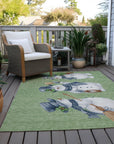 Addison Rugs Raeanor Green Washable Indoor-Outdoor Rug