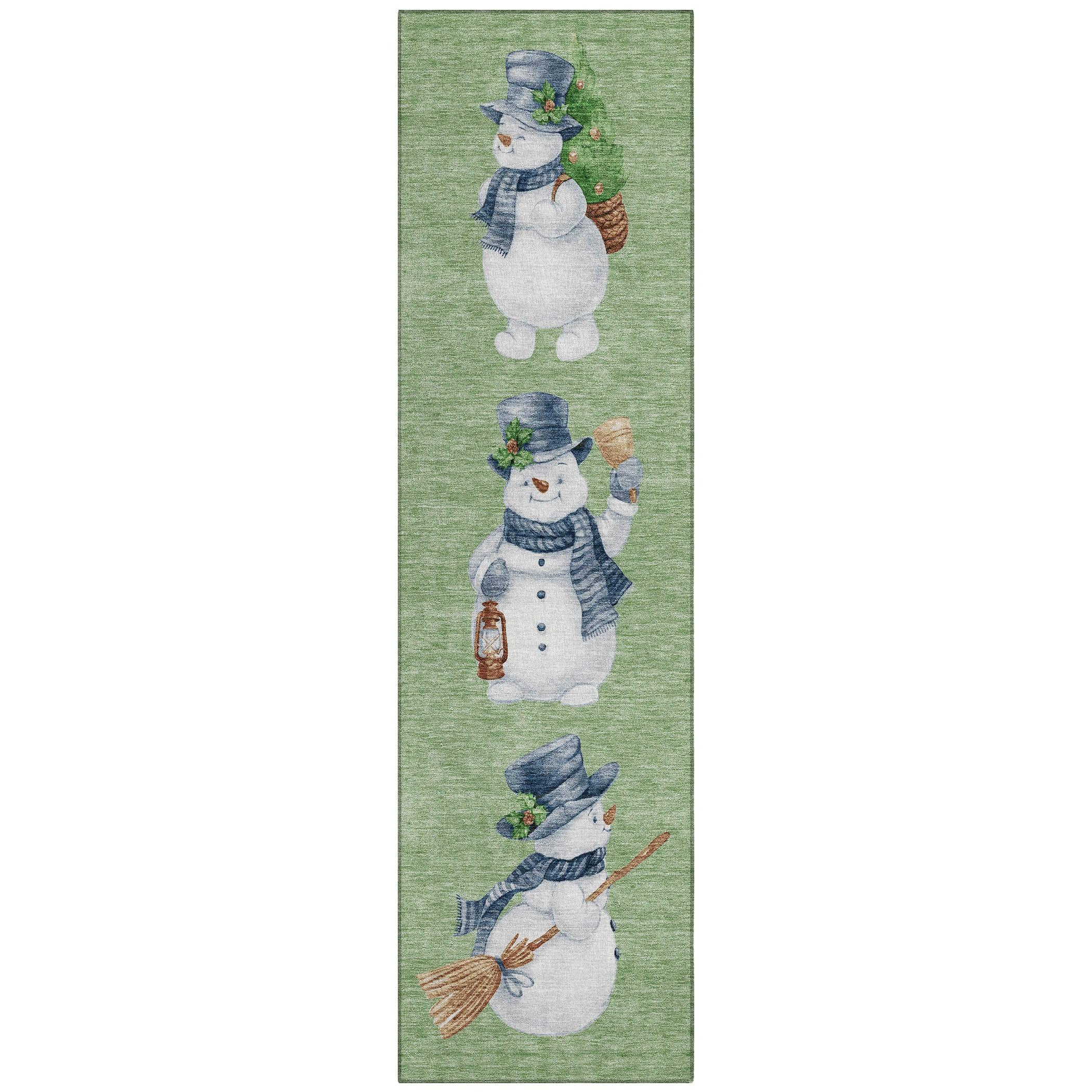 Addison Rugs Raeanor Green Washable Indoor-Outdoor Rug