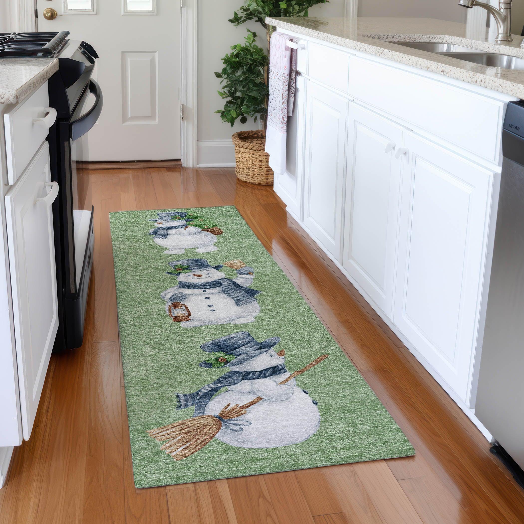 Addison Rugs Raeanor Green Washable Indoor-Outdoor Rug