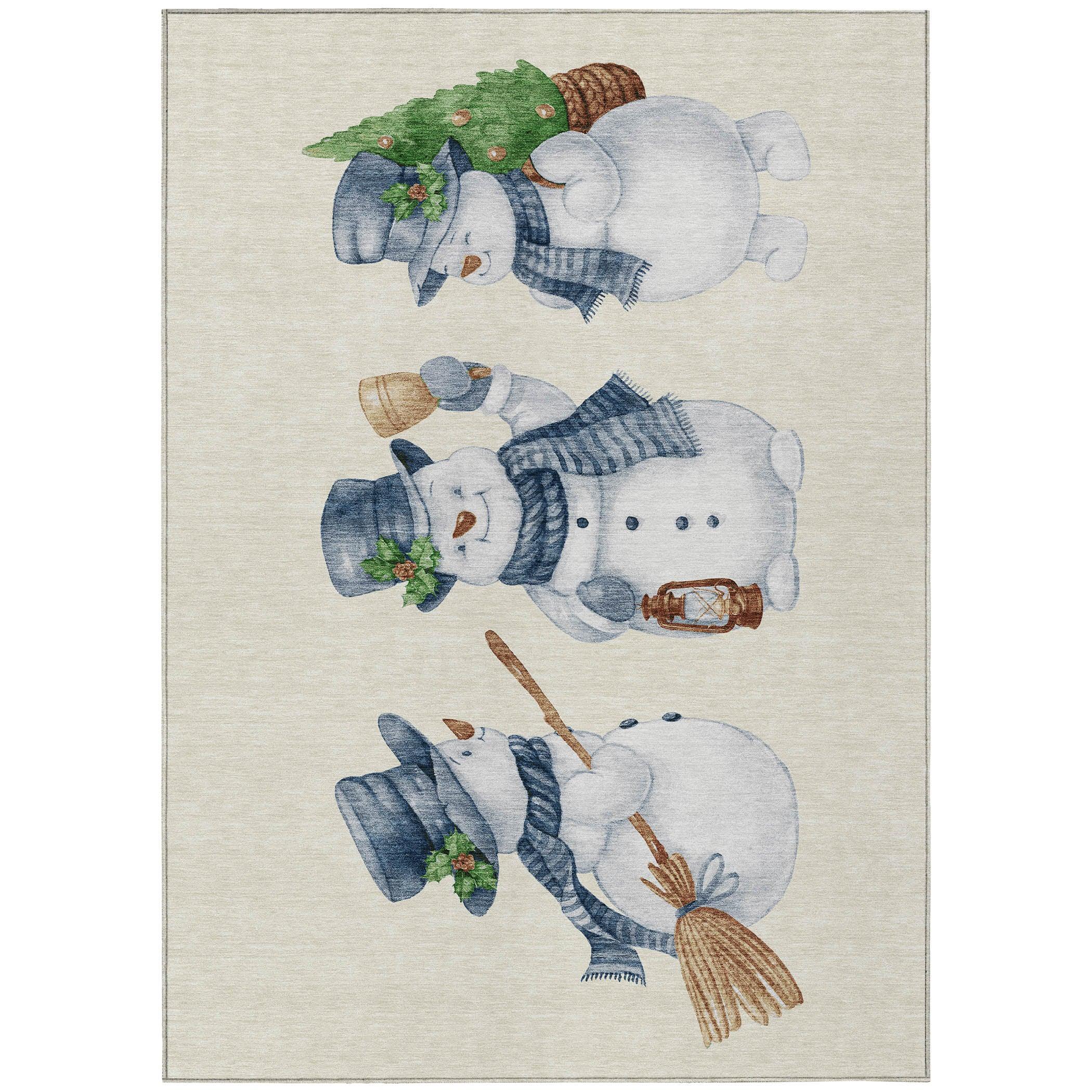 Addison Rugs Raeanor Ivory Washable Indoor-Outdoor Rug