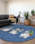 Addison Rugs Raeanor Navy Washable Indoor-Outdoor Rug