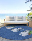 Addison Rugs Raeanor Navy Washable Indoor-Outdoor Rug